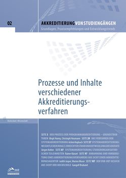 Akkreditierung von Studiengängen – Heft 2 von Braband,  Gangolf, Hanny,  Birgit, Heumann,  Christoph, Hopbach,  Achim, Jasper,  Judith, Kohler,  Jürgen, Künzel,  Rainer, Moser,  Marion