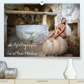 Aktfotografie in alten Mühlen (Premium, hochwertiger DIN A2 Wandkalender 2023, Kunstdruck in Hochglanz) von Geiser,  Judith