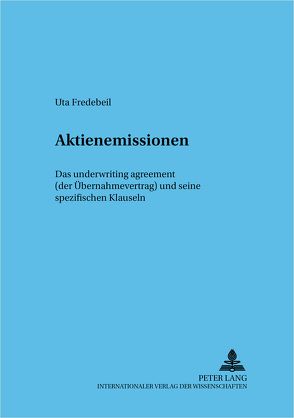 Aktienemissionen von Fredebeil,  Uta