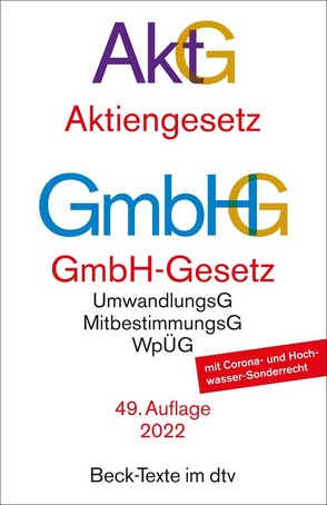 Aktiengesetz, GmbH-Gesetz von Hirte,  Heribert