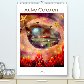 Aktive Galaxien (Premium, hochwertiger DIN A2 Wandkalender 2023, Kunstdruck in Hochglanz) von Laake Photos & Art,  Vera