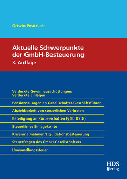 Aktuelle Schwerpunkte der GmbH-Besteuerung von Posdziech,  Ortwin