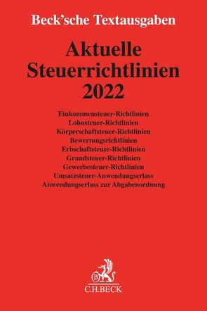 Aktuelle Steuerrichtlinien 2022