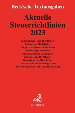 Aktuelle Steuerrichtlinien 2023