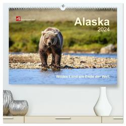 Alaska 2024 Wildes Land am Ende der Welt (hochwertiger Premium Wandkalender 2024 DIN A2 quer), Kunstdruck in Hochglanz von Bergwitz,  Uwe