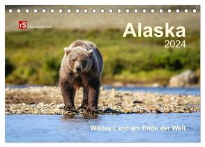 Alaska 2024 Wildes Land am Ende der Welt (Tischkalender 2024 DIN A5 quer), CALVENDO Monatskalender von Bergwitz,  Uwe