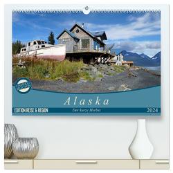 Alaska – der kurze Herbst (hochwertiger Premium Wandkalender 2024 DIN A2 quer), Kunstdruck in Hochglanz von Flori0,  Flori0
