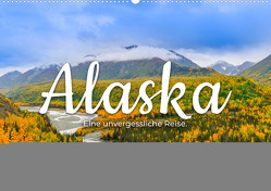 Alaska – Eine unvergessliche Reise. (Wandkalender 2024 DIN A2 quer), CALVENDO Monatskalender von Monkey,  Happy