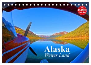 Alaska – Weites Land (Tischkalender 2024 DIN A5 quer), CALVENDO Monatskalender von Stanzer,  Elisabeth