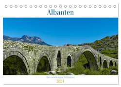 Albanien – Die unbekannte Schönheit (Tischkalender 2024 DIN A5 quer), CALVENDO Monatskalender von Grund,  Michael