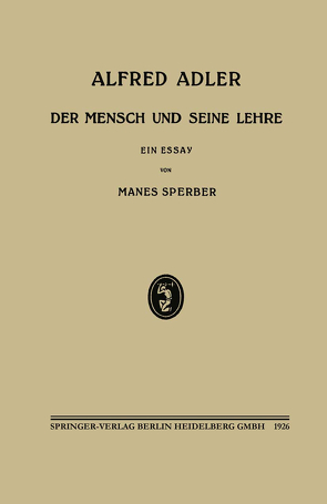 Alfred Adler von Sperber,  Manés
