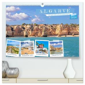 Algarve – Portugals malerische Küstenlandschaften (hochwertiger Premium Wandkalender 2024 DIN A2 quer), Kunstdruck in Hochglanz von Meyer,  Dieter