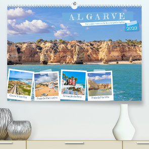 Algarve – Portugals malerische Küstenlandschaften (Premium, hochwertiger DIN A2 Wandkalender 2023, Kunstdruck in Hochglanz) von Meyer,  Dieter