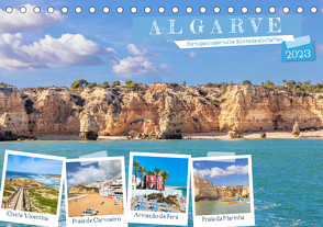 Algarve – Portugals malerische Küstenlandschaften (Tischkalender 2023 DIN A5 quer) von Meyer,  Dieter