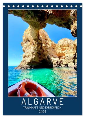 Algarve Traumhaft & farbenfroh (Tischkalender 2024 DIN A5 hoch), CALVENDO Monatskalender von Georgotas,  Georgios