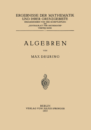 Algebren von Deuring,  Max