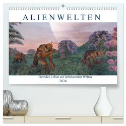 Alienwelten (hochwertiger Premium Wandkalender 2024 DIN A2 quer), Kunstdruck in Hochglanz von Schröder,  Karsten