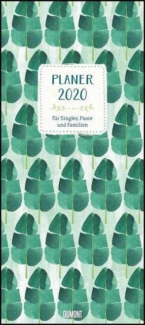 All about green 2020 – Planer mit variabler Spaltenzahl – Format 22 x 49,5 cm von DUMONT Kalenderverlag