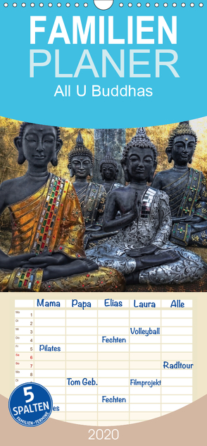 All U Buddhas – Familienplaner hoch (Wandkalender 2020 , 21 cm x 45 cm, hoch) von G. Pinkawa,  Joachim