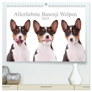 Allerliebste Basenji Welpen 2024 (hochwertiger Premium Wandkalender 2024 DIN A2 quer), Kunstdruck in Hochglanz von Joswig,  Angelika