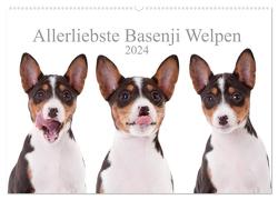 Allerliebste Basenji Welpen 2024 (Wandkalender 2024 DIN A2 quer), CALVENDO Monatskalender von Joswig,  Angelika