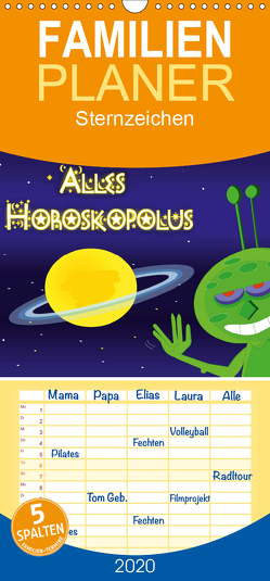 Alles Horoskopolus – Familienplaner hoch (Wandkalender 2020 , 21 cm x 45 cm, hoch) von Tricomix