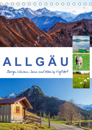 Allgäu, Berge, Wiesen, Seen und Kühe. (Tischkalender 2022 DIN A5 hoch) von VogtArt