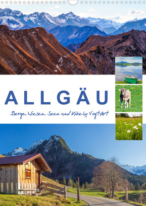 Allgäu, Berge, Wiesen, Seen und Kühe. (Wandkalender 2022 DIN A3 hoch) von VogtArt