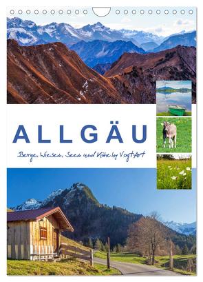 Allgäu, Berge, Wiesen, Seen und Kühe. (Wandkalender 2024 DIN A4 hoch), CALVENDO Monatskalender von VogtArt,  VogtArt