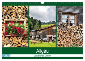 Allgäu – Landliches Leben (Wandkalender 2024 DIN A3 quer), CALVENDO Monatskalender von Dürr,  Brigitte