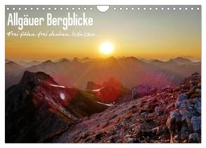 Allgäuer Bergblicke – Frei fühlen, frei denken, loslassen… (Wandkalender 2024 DIN A4 quer), CALVENDO Monatskalender von Wittmann,  Steffen