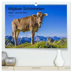 Allgäuer Schönheiten Allgäu – Land der Kühe (hochwertiger Premium Wandkalender 2024 DIN A2 quer), Kunstdruck in Hochglanz von G. Allgöwer,  Walter