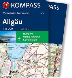 KOMPASS Wanderkarten-Taschenatlas Allgäu 1:35.000 von KOMPASS-Karten GmbH