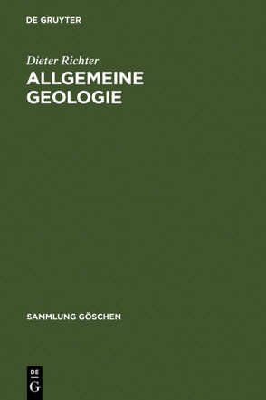 Allgemeine Geologie von Richter,  Dieter