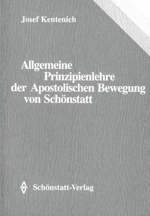 Allgemeine Prinzipienlehre der Apostolischen Bewegung von Schönstatt von Kentenich,  Josef, Schlosser,  Herta