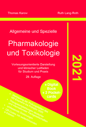 Allgemeine und Spezielle Pharmakologie und Toxikologie 2021 von Karow,  Thomas