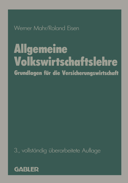Allgemeine Volkswirtschaftslehre von Mahr,  Werner