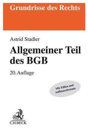 Allgemeiner Teil des BGB von Ruethers,  Bernd, Stadler,  Astrid