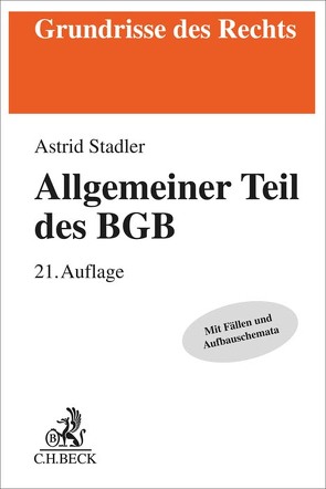 Allgemeiner Teil des BGB von Ruethers,  Bernd, Stadler,  Astrid