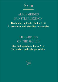Allgemeines Künstlerlexikon. Bio-bibliographischer Index A-Z / Lemmi – Morelon von K.-G.-Saur-Verlag