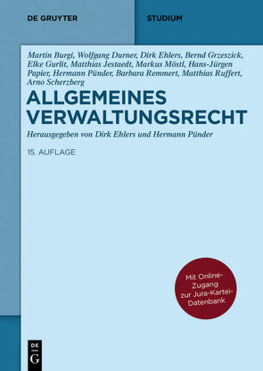 Allgemeines Verwaltungsrecht von Ehlers,  Dirk, Pünder,  Hermann
