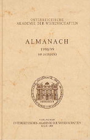 Almanach der Akademie der Wissenschaften / Almanach der Akademie der Wissenschaften von Österreichische Akademie d. Wissenschaften