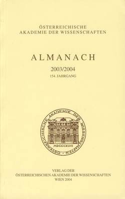 Almanach der Akademie der Wissenschaften / Almanach 2003/2004 von Österreichischen Akademie der Wissenschaften