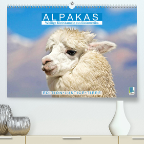 Alpakas: Wollige Kleinkamele aus Südamerika – Edition lustige Tiere (Premium, hochwertiger DIN A2 Wandkalender 2023, Kunstdruck in Hochglanz) von CALVENDO