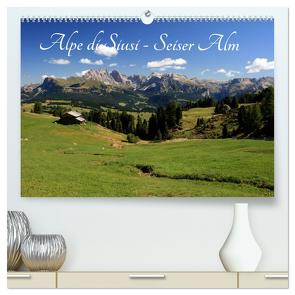 Alpe di Siusi – Seiser Alm (hochwertiger Premium Wandkalender 2024 DIN A2 quer), Kunstdruck in Hochglanz von Wittmann,  Steffen