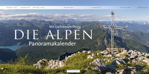 Kalender Alpen 2018 Kalender Berge 2018 mit Gipfelbeschriftung von Becher,  Sebastian
