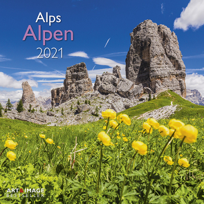 Alpen 2021 – Wand-Kalender – Broschüren-Kalender – A&I – 30×30 – 30×60 geöffnet