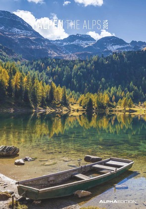 Alpen 2024 – Bild-Kalender 23,7×34 cm – The Alps – Wandkalender – mit Platz für Notizen – Alpha Edition