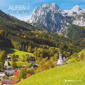 Alpen 2024 – Broschürenkalender 30×30 cm (30×60 geöffnet) – Kalender mit Platz für Notizen – The Alps – Bildkalender – Wandplaner – Naturkalender