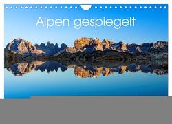 Alpen gespiegelt (Wandkalender 2024 DIN A4 quer), CALVENDO Monatskalender von Zwick,  Martin